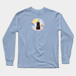 Portuguese Water Dog in Heaven's Clouds Long Sleeve T-Shirt